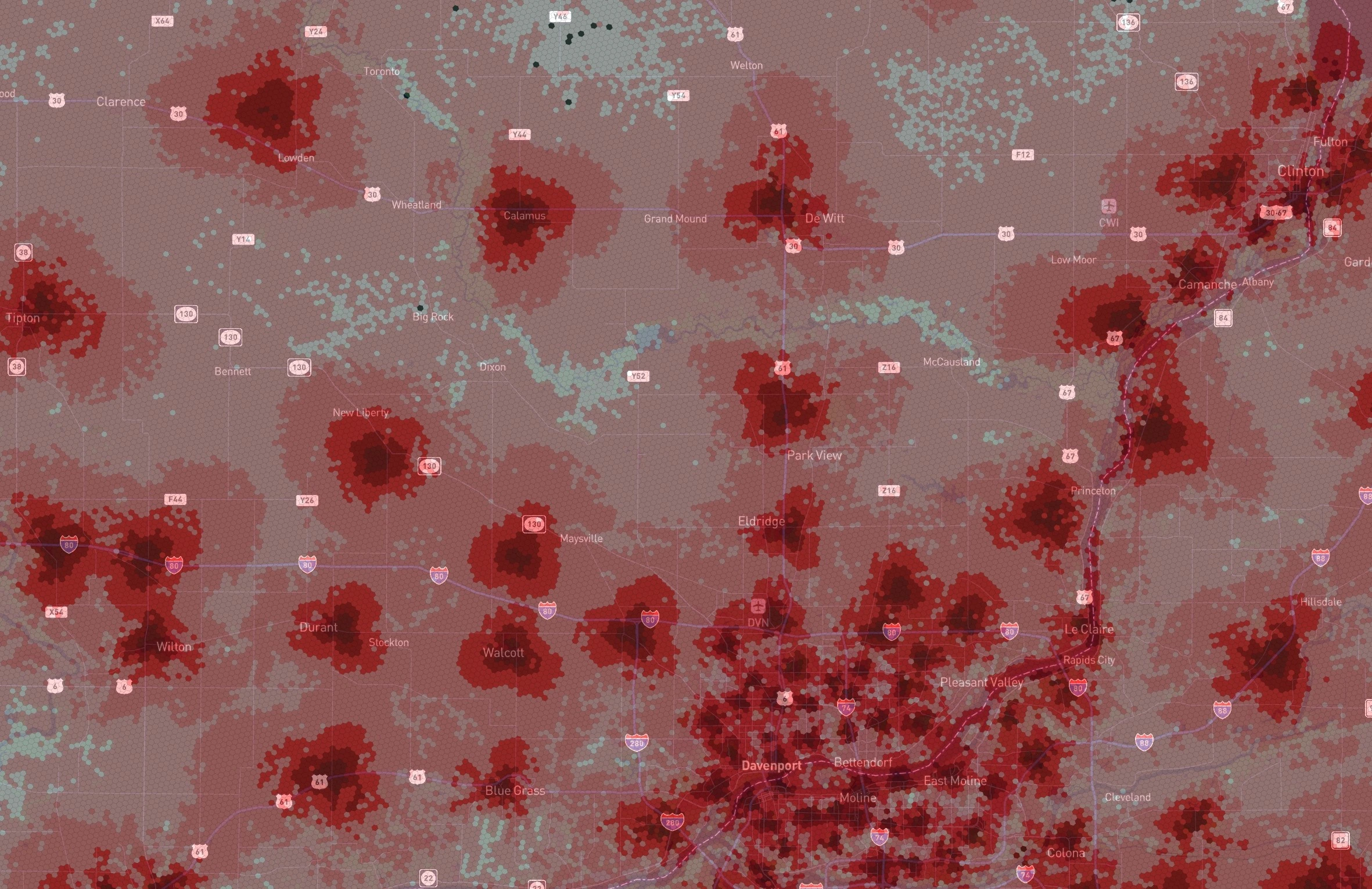 Signal Strength Map default carrier color style